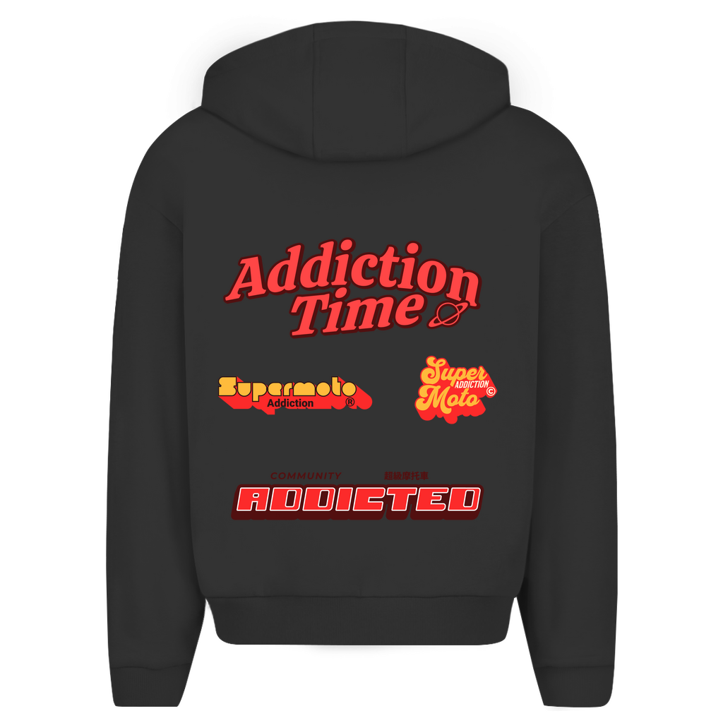 Oversized Zipper Retro Addiction