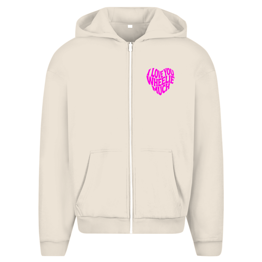 Oversized Zipper I Love you wheelie much