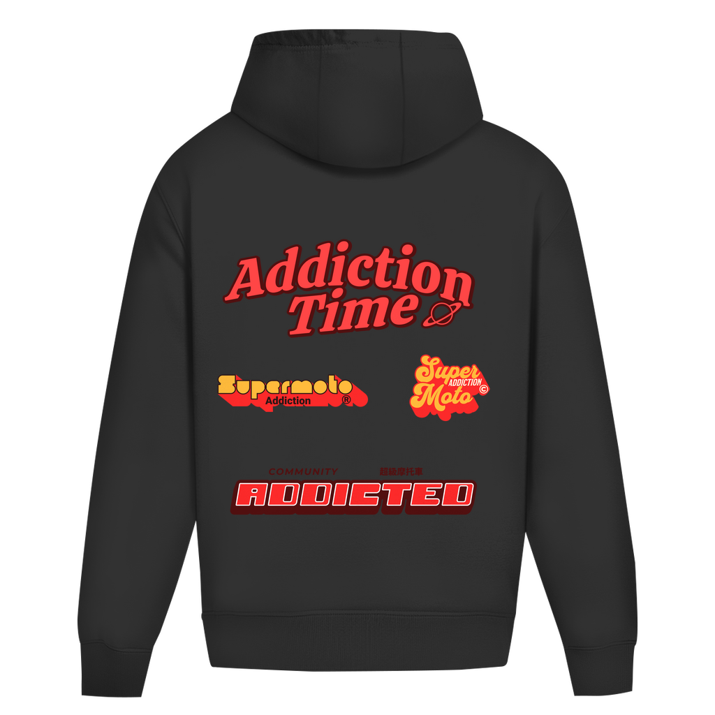 Oversized Hoodie Retro Addiction