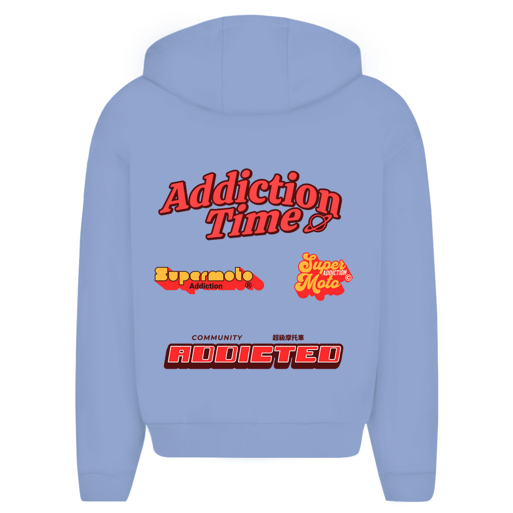 Oversized Zipper Retro Addiction