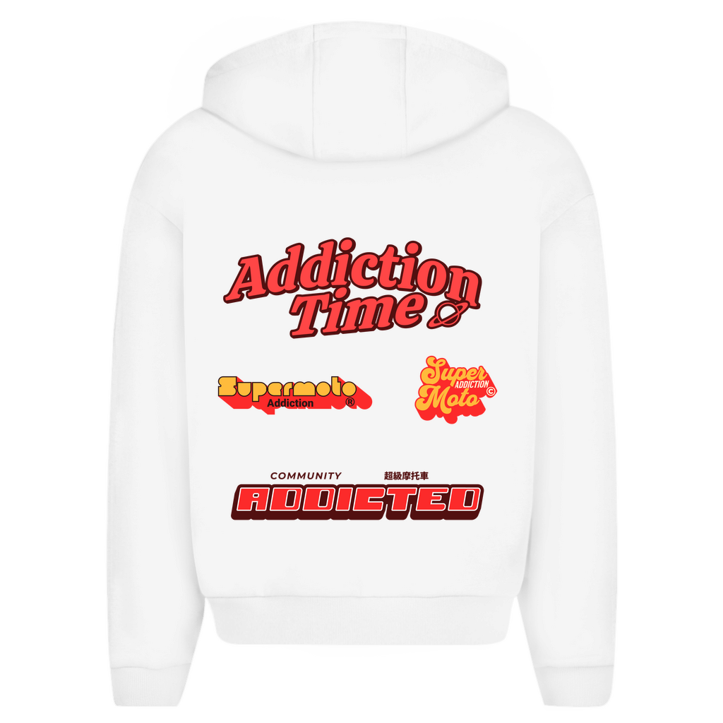 Oversized Zipper Retro Addiction