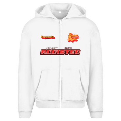 Oversized Zipper Retro Addiction