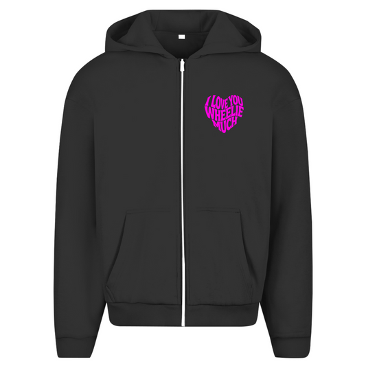 Oversized Zipper I Love you wheelie much
