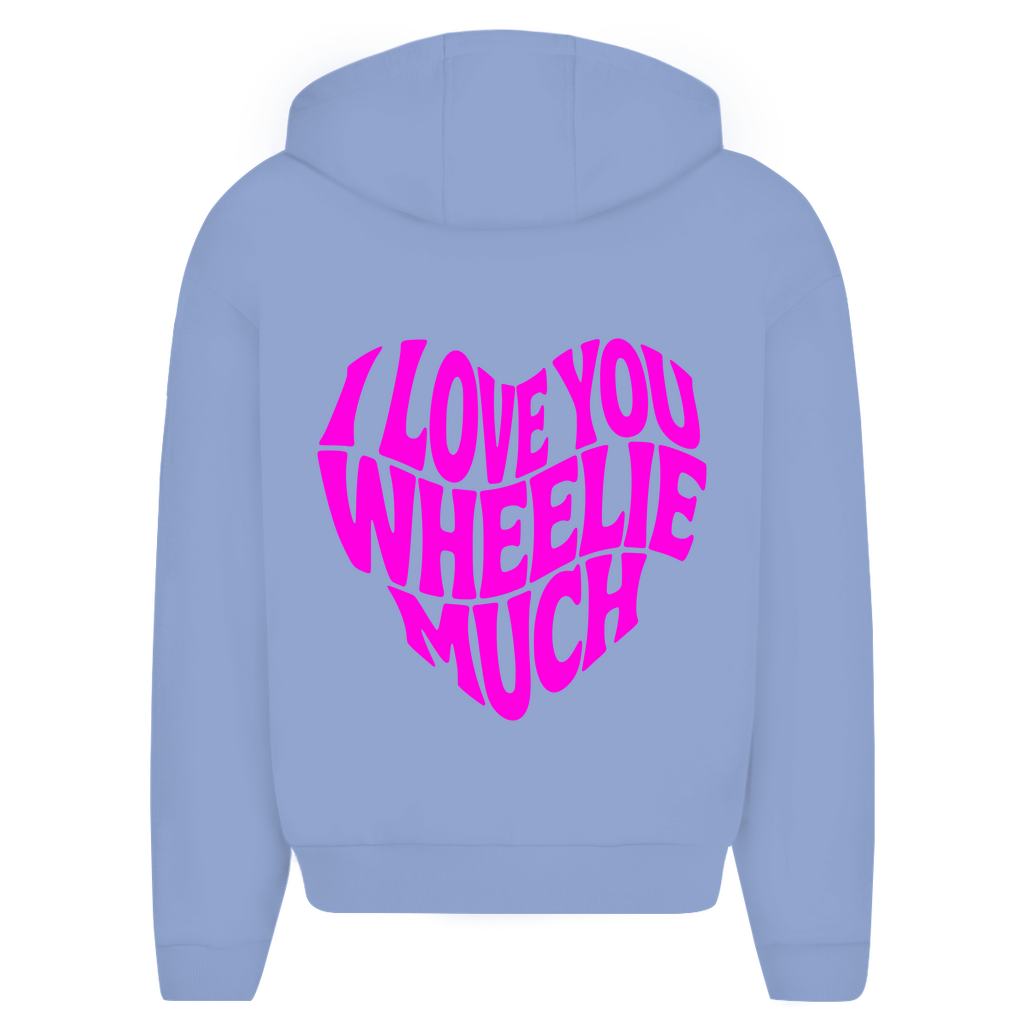 Oversized Zipper I Love you wheelie much