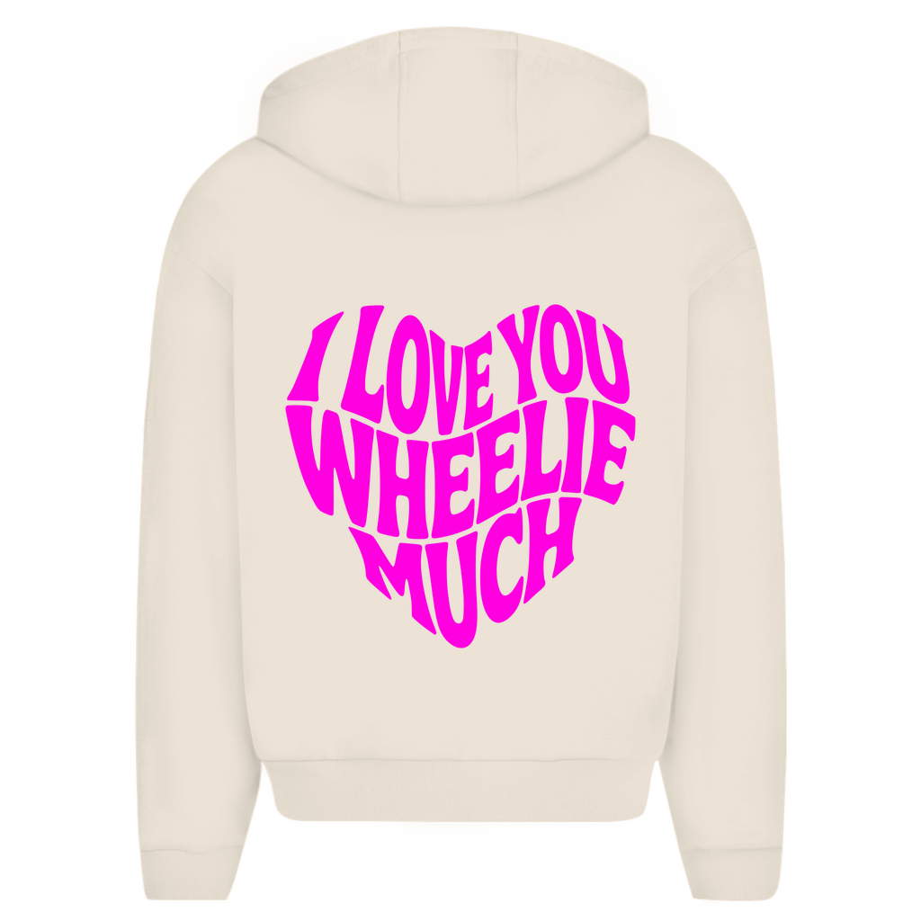Oversized Zipper I Love you wheelie much