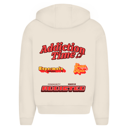 Oversized Zipper Retro Addiction