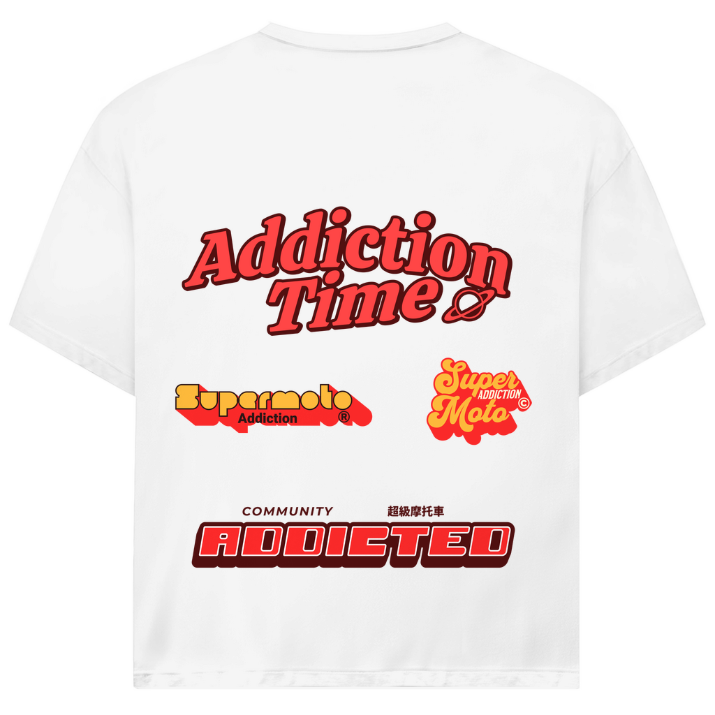 Oversized T-Shirt Retro Addiction