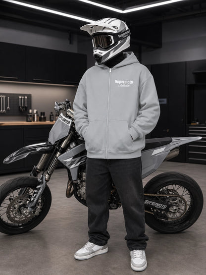 Basic Supermotoaddiction Oversized Zipper