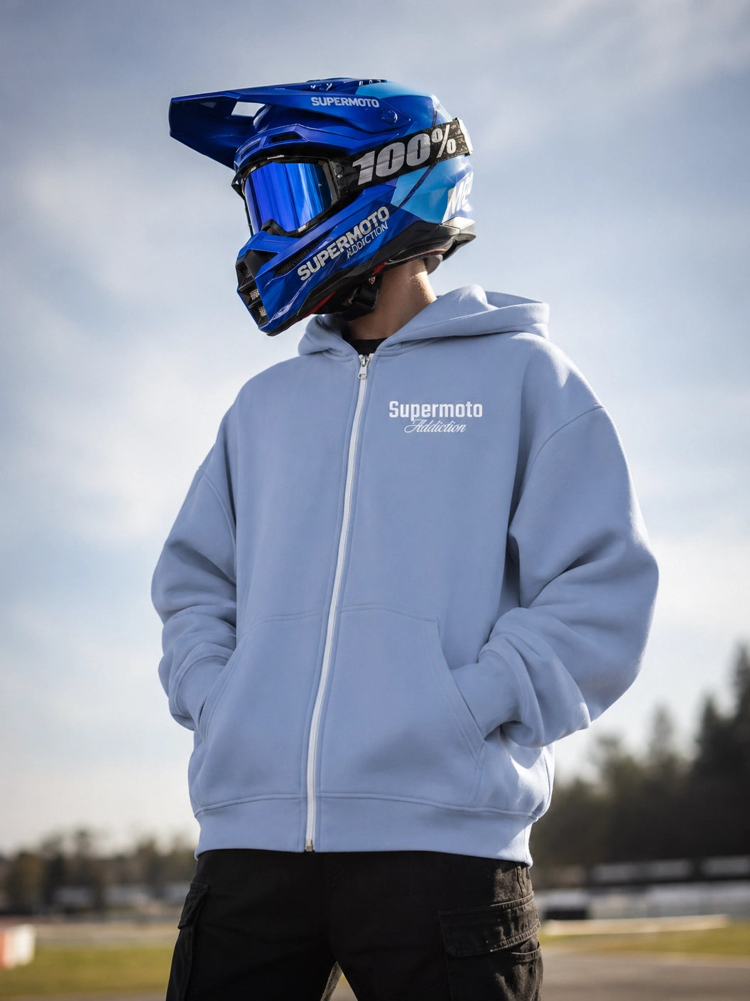 Basic Supermotoaddiction Oversized Zipper