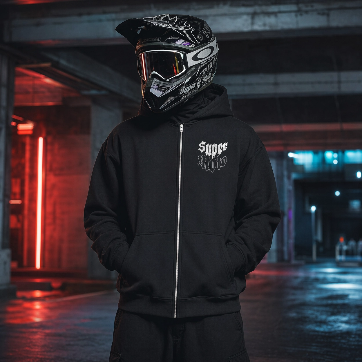 Supermoto Oversized Zipper