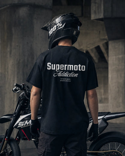 Basic Supermotoaddiction Oversized T-Shirt