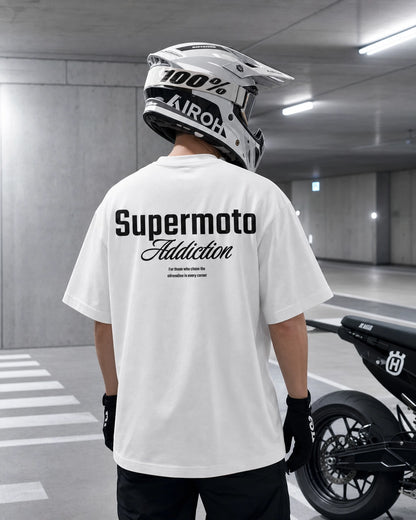 Basic Supermotoaddiction Oversized T-Shirt