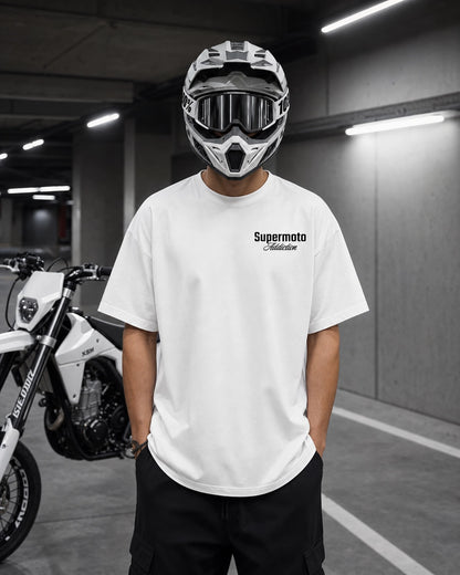 Basic Supermotoaddiction Oversized T-Shirt